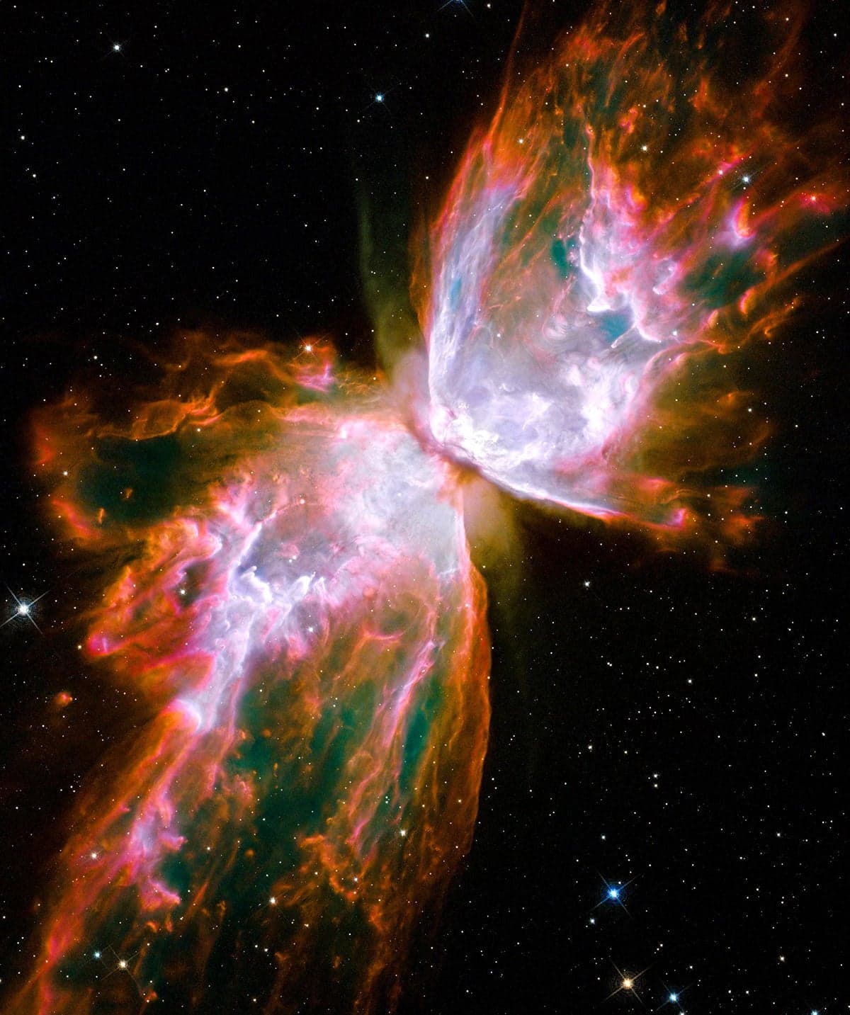 Butterfly Nebula in deep space